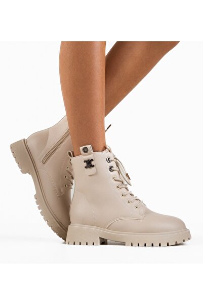 BENOTTİ Pokrut Beige Women's Boots