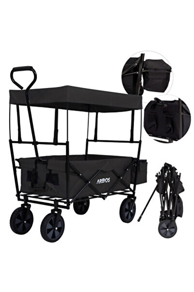 arebos Cărucior manual cu acoperiș