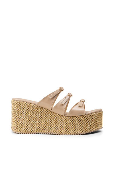 Deery Women's Beige Platform Slipper