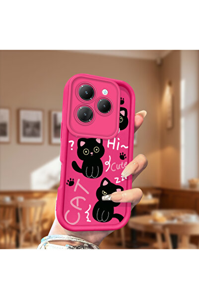 CHICASELUX حافظة هاتف من السيليكون الناعم باللون الأحمر الوردي متوافقة مع نمط...