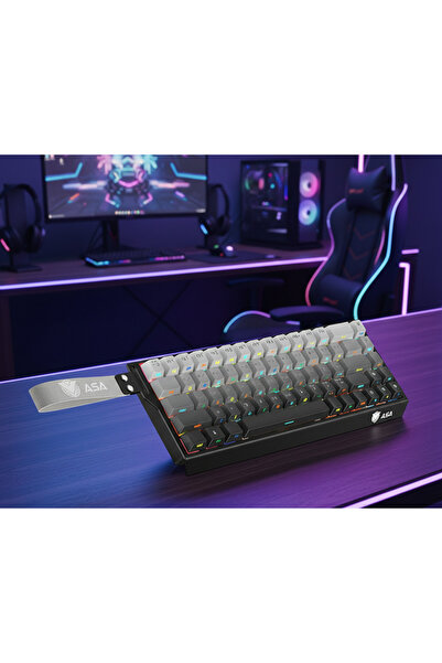 ASA KF68 Magnetic Axis Gaming Keyboard, Rapid Trigger Esports Keyboard with R...