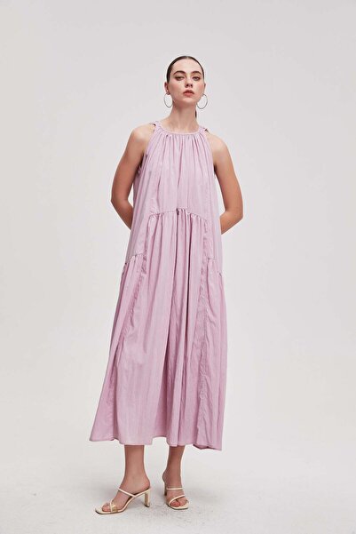 Livia Sleeveless wide maxi dress