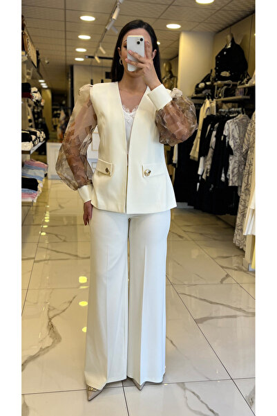 Vosse Miarte Krem Kolları Organize Aksesuar Detaylı Takım