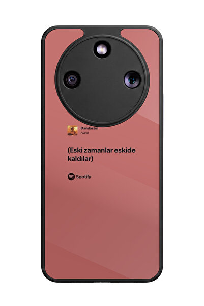 BGAKSESUAR Honor Magic 8 Lite Uyumlu Kirmizi Tasarımlı Glossy Premium Kılıf