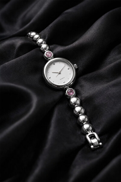 İnogge Women's Steel Watch Silver Color Stone Detailed Luxury |   Vintage Ele...