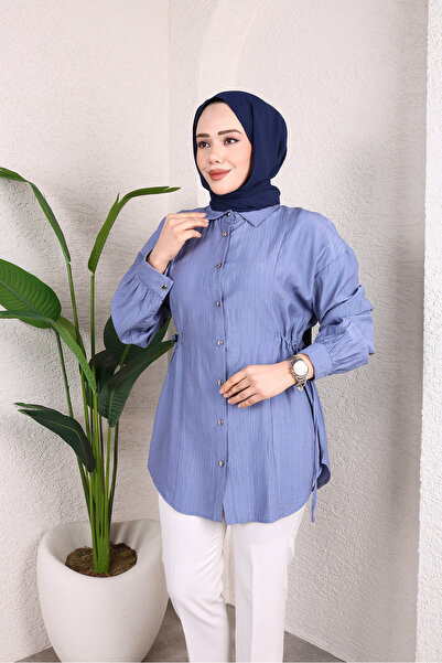 Sfg Life Moda Women's Strawberry Fabric Tunic-Shirt with Front Buttons and Si...