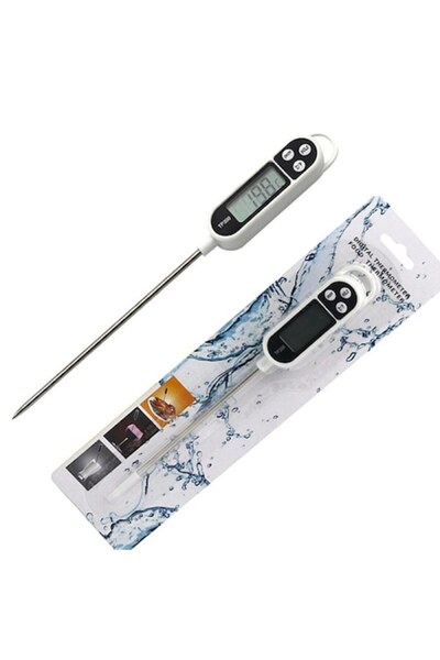 OEM Grill Thermometer, Stainless Steel, 15cm, White/Silver