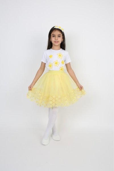 SEVİL GÖSTERİ & OKUL KIYAFETLERİ 23 April Show Outfit Girls' Skirt T-Shirt Se...