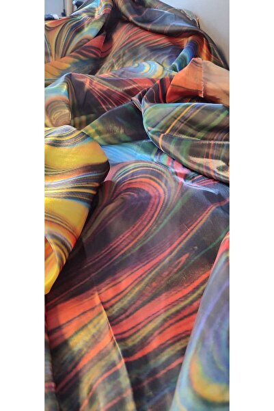 River Fabrics جانجانلي مطبوع ساتان