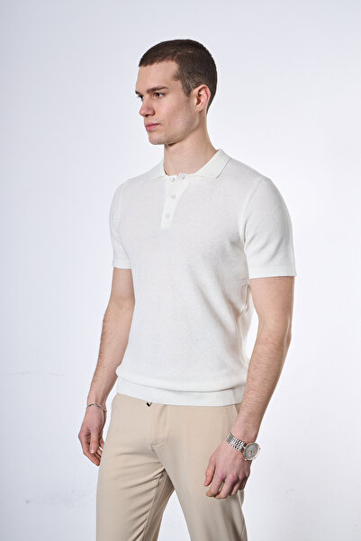 Mesfeno Άνετο Πλεκτό Μπλουζάκι Πόλο