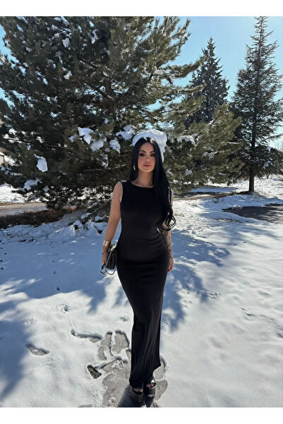 VLK STYLE فستان ساندي بتفاصيل على الظهر