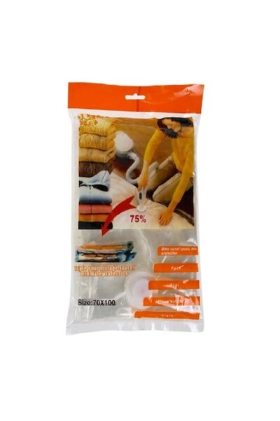 HOZRO Geantă de depozitare vidat pentru haine, pilote, pături, perne 100 x 70 cm