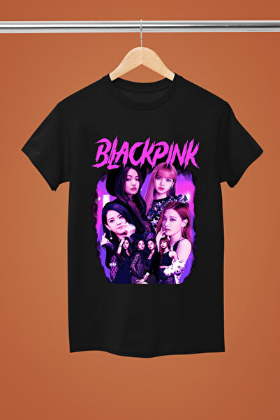 MAGORS BLACKPİNK ROSE BASKILI PAMUKLU KISA KOLLU GENÇ VE ÇOCUK TSHIRT