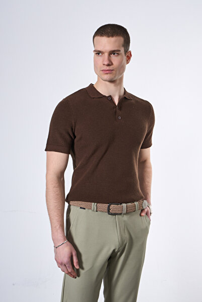 Mesfeno Άνετο Πλεκτό Μπλουζάκι Πόλο