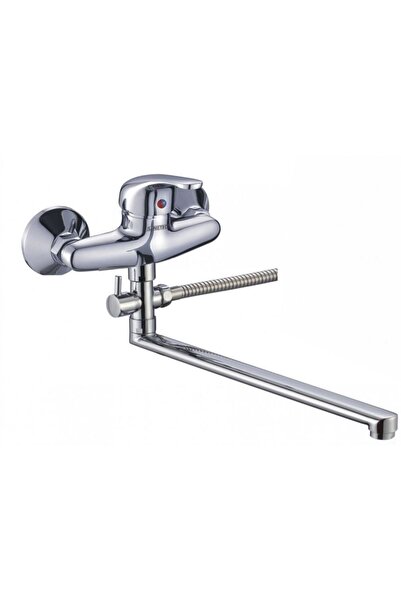 SANITEC Baterie pentru cada SN0011, monocomanda, finisaj zincat + accesorii