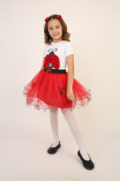 SEVİL GÖSTERİ & OKUL KIYAFETLERİ 23 April Show Outfit Girls' Skirt T-Shirt Se...