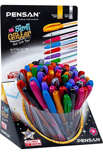 Pensan GLİTTER GEL SİMLİ KALEM 3 ADET
