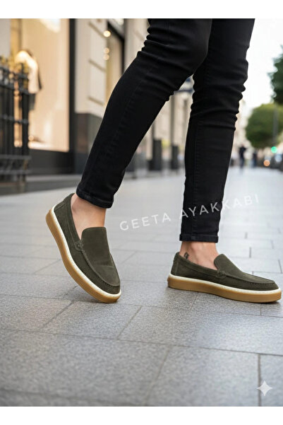 geeta Men's Daily Comfort Shoes Green