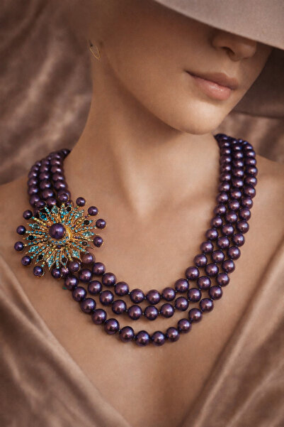 TAUPE Bijoux Ivy Sıralı Boncuklu Çoklu Kolye