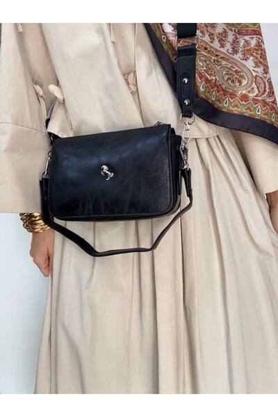 Çanta Trend Miami Polo Clup 4-Compartment Women's Bag with 2 Straps and Criss...