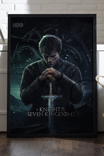 Duvarda Ένας Ιππότης των Επτά Βασιλείων, Ξύλινη Αφίσα με Κορνίζα, Διακοσμητικ...