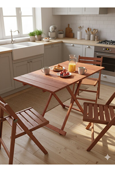 JollyJoiner Ahşap kamp mutfak balkon piknik masası