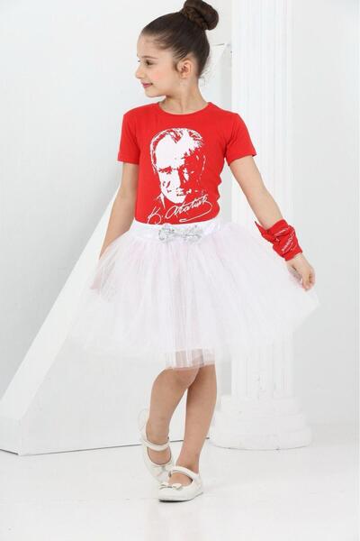 SEVİL GÖSTERİ & OKUL KIYAFETLERİ 23 April Show Outfit Girls' Tutu White Skirt...