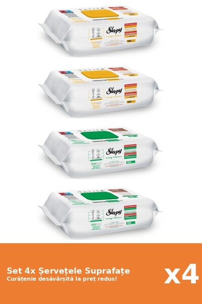 Sleepy Set of 4 Sleepy Surface Wipes: White Soap, Classic