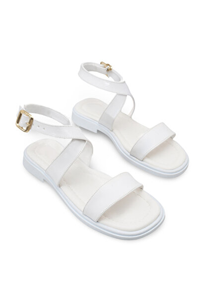 Riccon Women's Sandals 00121001 White Rustic