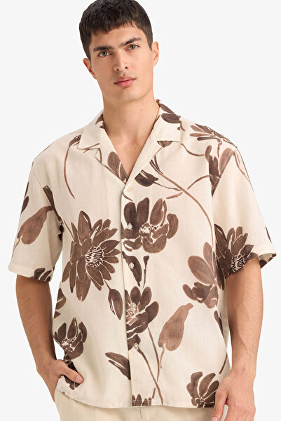 DeFacto 26Y801000970 Мъжка риза в цвят екрю F9889AX/ER100