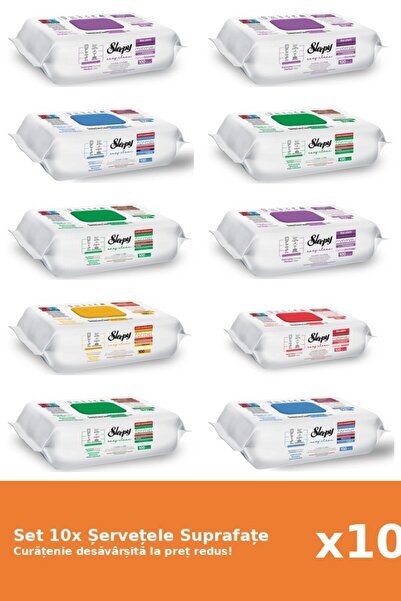 Sleepy Set of 10 Sleepy Surface Wipes: Orchid Garden, Bleach, Classic, White ...