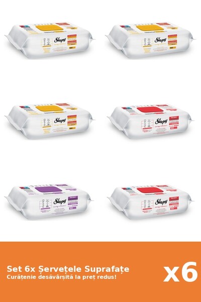 Sleepy Set of 6 Sleepy Surface Napkins: Orchid Garden, Classic