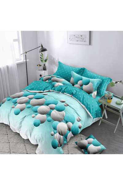 Pucioasa Duvet Cover Set with Stretchy for double bed, Finet YoYo, 6 pieces, ...