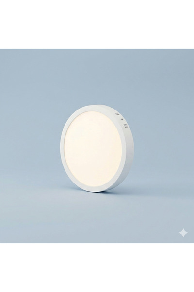 YURDUGÜL HL-3324 24W Sıva Üstü Yuvarlak LED Panel Gün Işığı 3000K – Modern Ta...