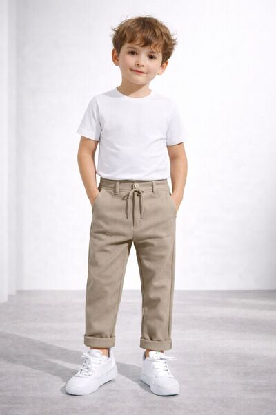 GOLD ILGAZ ERKEK ÇOCUK 7-16 YAŞ ARASI JOGGER PANTOLON RAHAT KALIP DÜBLE PAÇA