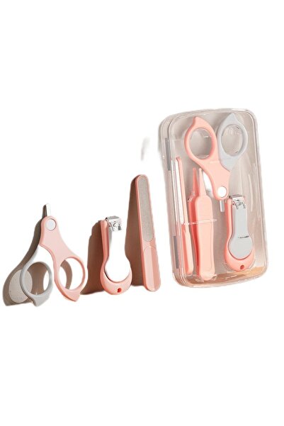 Avaleea Baby Nail Care SetTransparent Storage Box13.6x8x2 cmPink