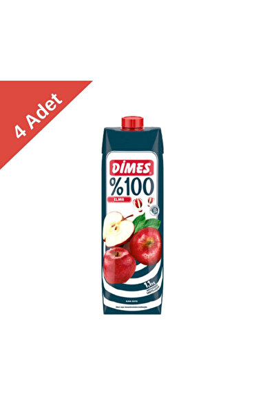 Dimes Meyve Suyu %100 Elma (1 L) x 4 Adet