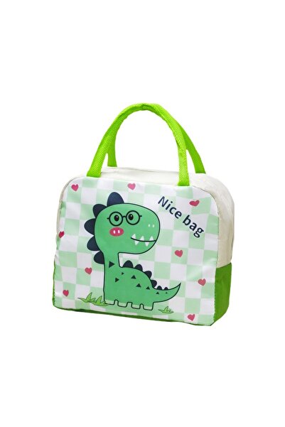 Avaleea Geanta Termoizolanta pentru Copii, 23x13x19 cm, Model Imprimeu Dinoza...