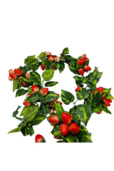 decotoys Ghirlanda frunze cu capsuni 5/set 2.40m