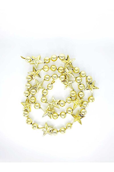 decotoys Ghirlanda din globulete galbene 210cm