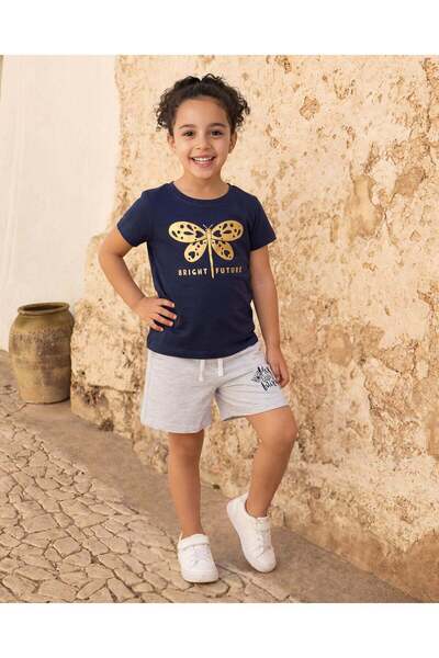 REDTAG Girls Printed T-Shirt and Pants Set