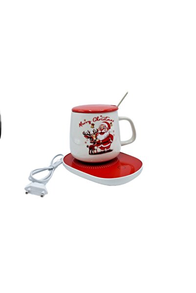 decotoys Cana ceramica de Crăciun cu încălzitor