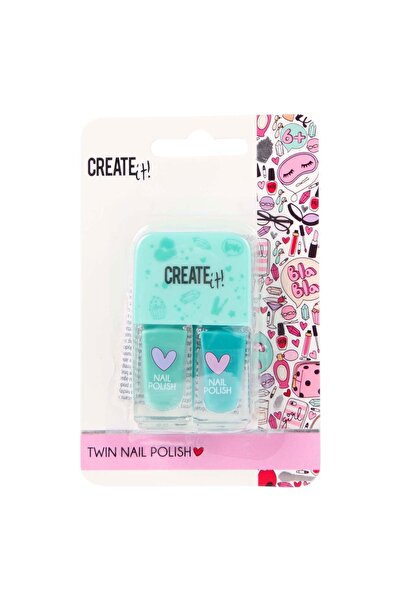 Create It Nail Polish, Create It!, 2 pcs x 3 ml, Dark/Light Green