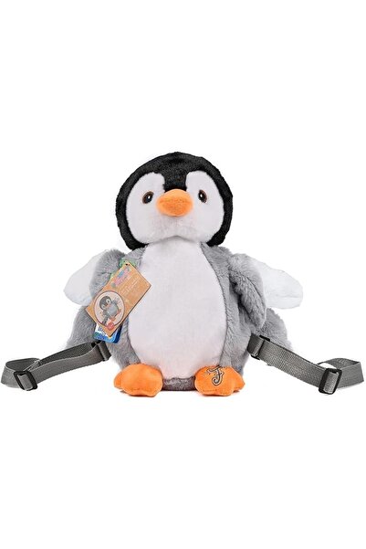 Create It Rucsac Flappers Pinguin, isi misca aripile, EcoPlush, 30 cm