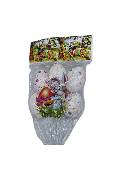 decotoys Ornament paste ou color cu tija metalica 6/set