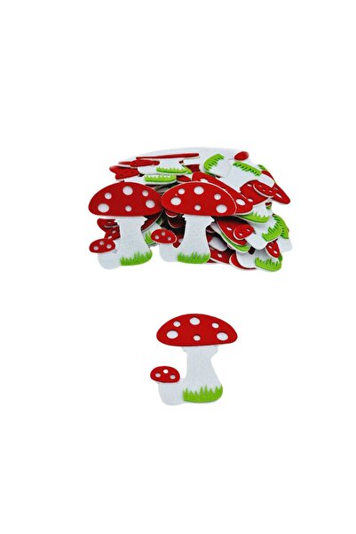 decotoys Figurina fetru ciuperci 50/set