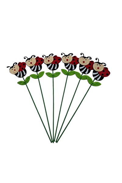 decotoys Gărgărița fetru pe tija 6/set