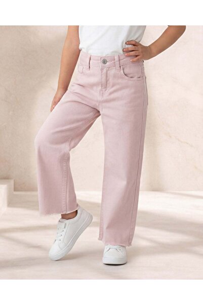 REDTAG بنطلون جينز وردي مستقيم الساق للبنات