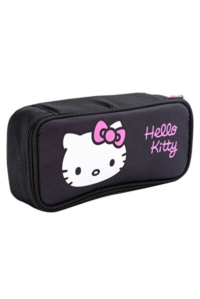 OEM Hello Kitty textile pencil case, 1 zipper, 2 compartments and 2 flaps, 20...