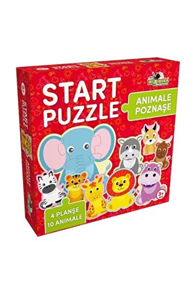 Noriel Start Puzzle 4 in 1 - Mischievous Animals,